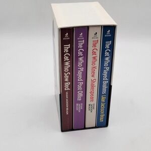 Lilian Jackson Braun The Cat Who Four Mysteries Paperback Box Set Jove Excellent